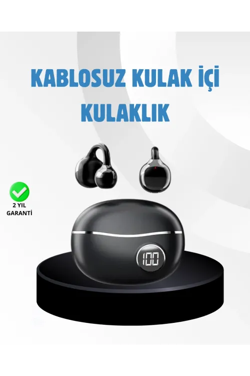 Açık Kulak Kablosuz Bluetooth Kulaklık – Konforlu Tasarım Ve Uzun Süreli Kullanım