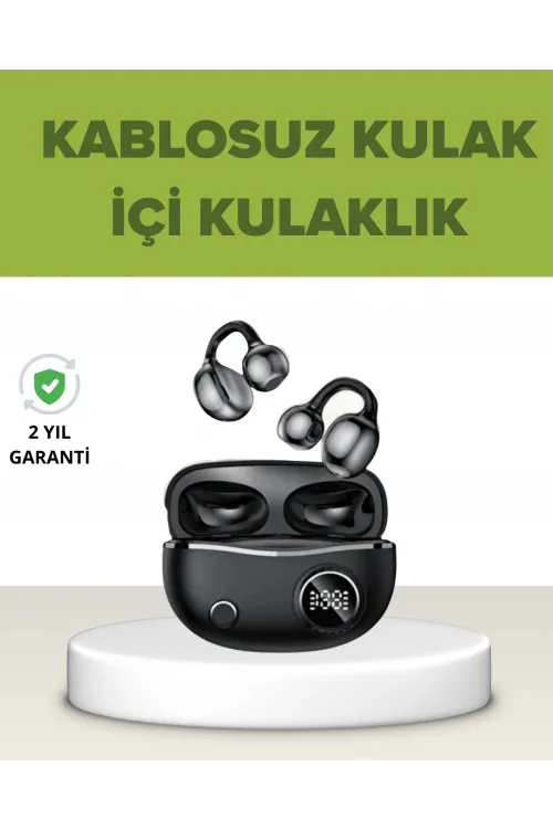 Açık Kulak Tasarımlı Bluetooth 5.4 Kablosuz Kulaklık – Uzun Pil Ömrü