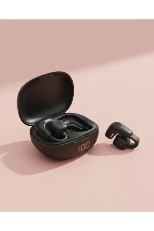 Açık Tasarım Kablosuz Bluetooth Spor Kulaklık Led Ekranlı