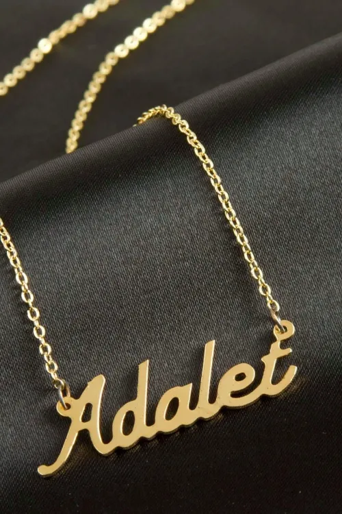 Adalet isimli kolye (Kişiye Özel)
