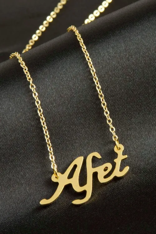 Afet isimli kolye (Kişiye Özel)