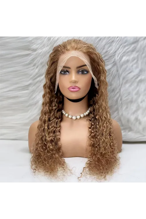Afro Dalga Front Lace Gerçek Tül Peruk - Balköpüğü - 70-75cm