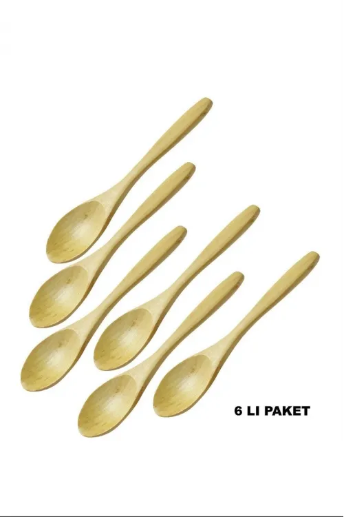 Ağaç Doğal 6lı Mama Kaşık BLS-01-6B