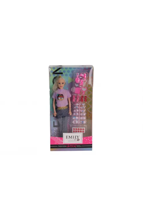 AGH 527 K EMİLY TIRNAK SETLİ BEBEK