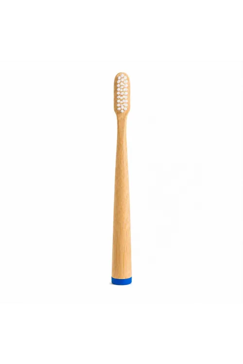 Ahşap - Bambu Mavi Sap - Ayaklı Diş Fırçası
