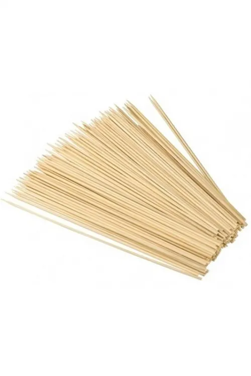 Ahşap Çöp Şiş Çubuğu 25 Cm - 50 Adet mudanis