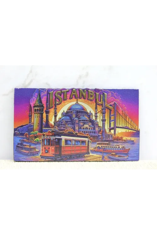Ahşap İstanbul Temalı Magnet IEG4359
