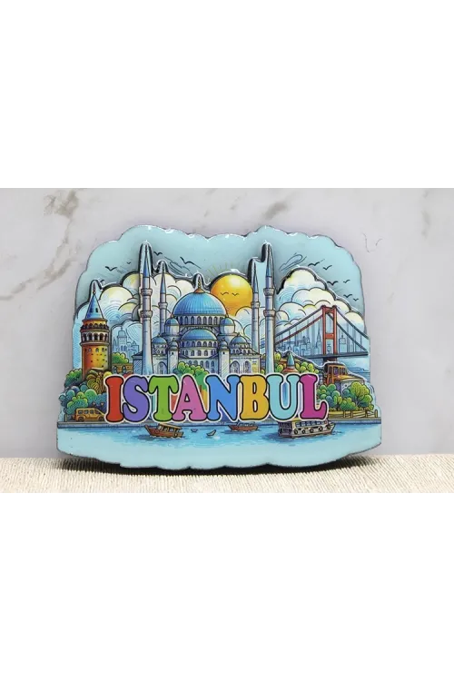 Ahşap İstanbul Temalı Magnet IEG4360