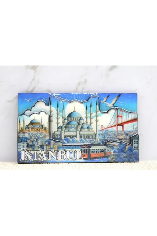 Ahşap İstanbul Temalı Magnet IEG4362