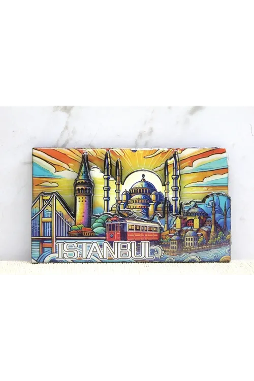 Ahşap İstanbul Temalı Magnet IEG4365