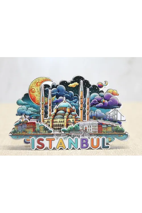Ahşap İstanbul Temalı Magnet IEG4599