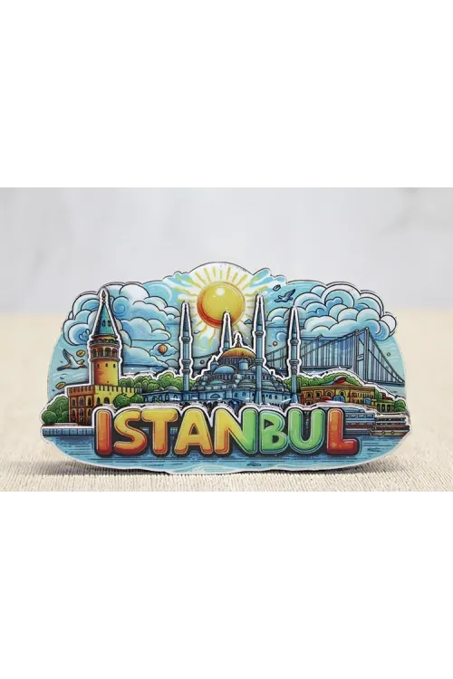 Ahşap İstanbul Temalı Magnet IEG4601