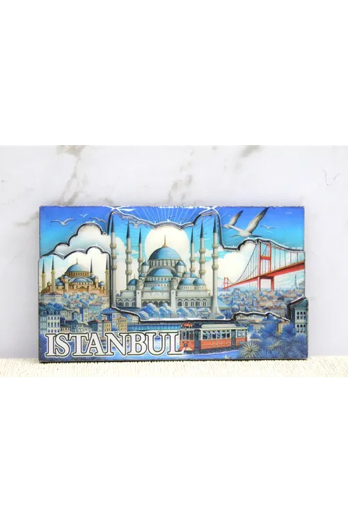 Ahşap İstanbul Temalı Magnet - (1 Adet) Seçenek 12