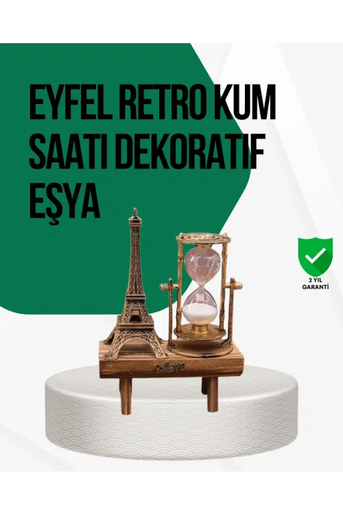Ahşap Kum Saati – Vintage Tasarımlı Masa Dekoru