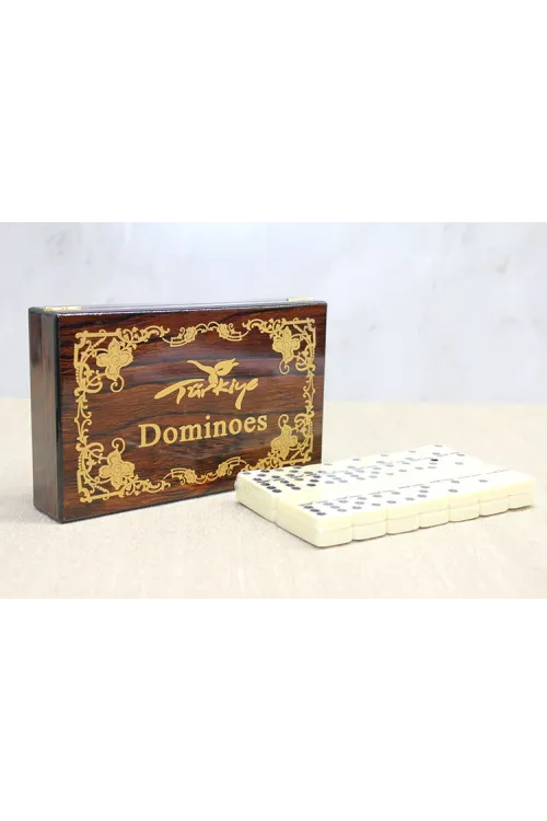 Ahşap Kutulu Domino Oyunu (1 Adet) Seçenek 3