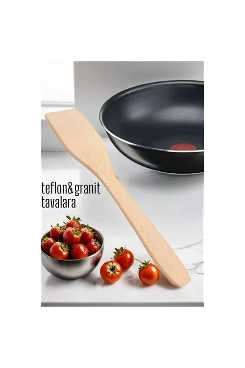 Ahşap Spatula Doğal Gürgen Ağacı 717902