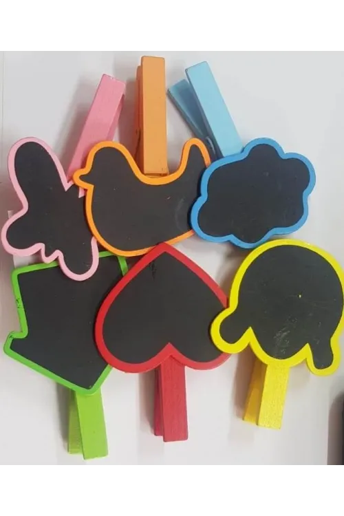 Ahşap Yazı Tahtalı Mandal Seti