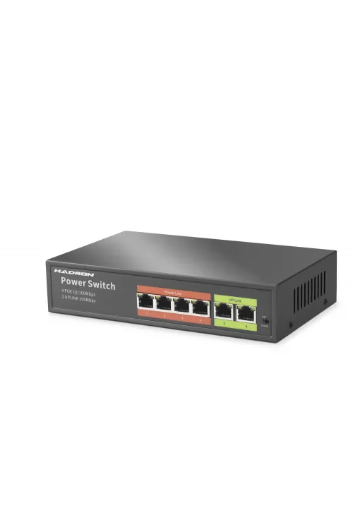 Aı Poe Switch 4 Port 2 Uplink 45W HDX1440