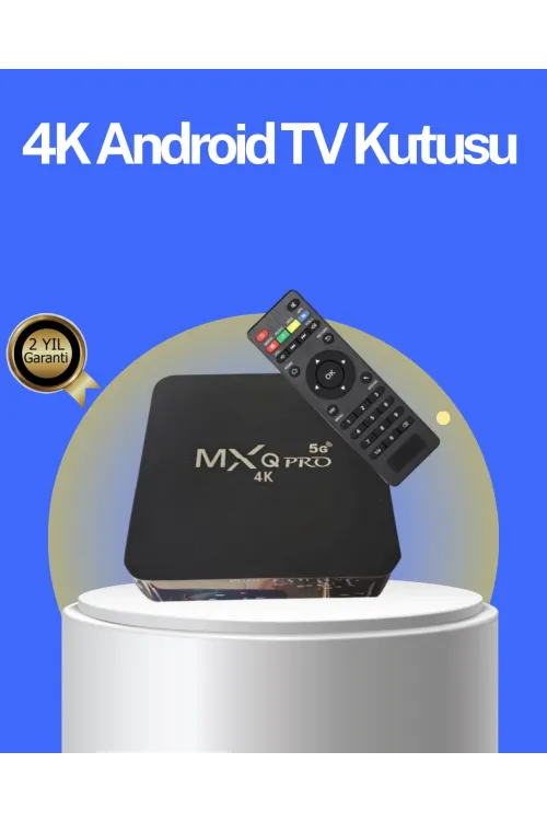 Akıllı Android Tv Box – 4k Çözünürlük, 2gb Ram, 16gb Depolama, Hızlı Wi-fi