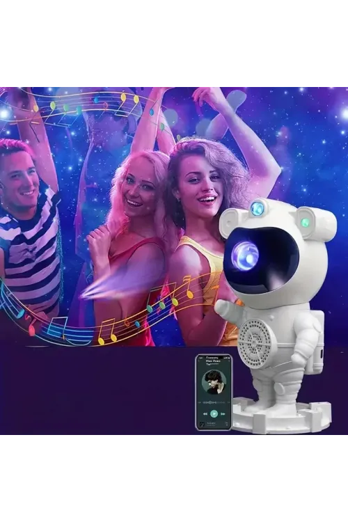 Akıllı Astronot Projeksiyon Gece Aydınlatma & Bluetooth Hoparlör