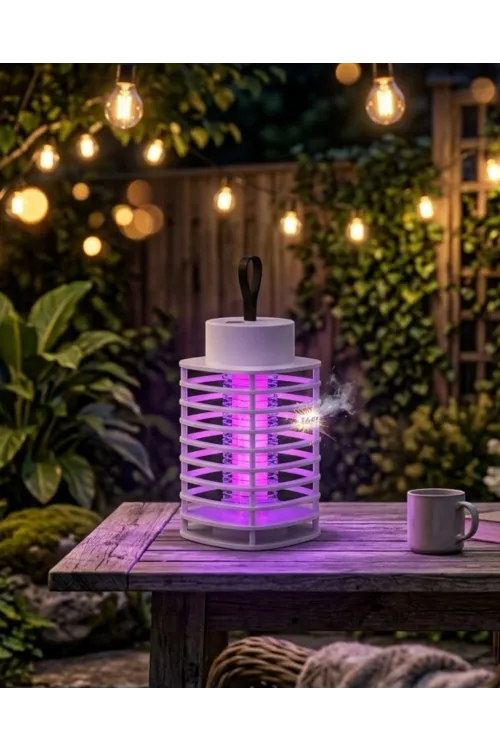 Akıllı Elektrikli Böcek Öldürücü Lamba Uv Mor Işık Sessiz Gece Kullanımı Duvara Asılabilir
