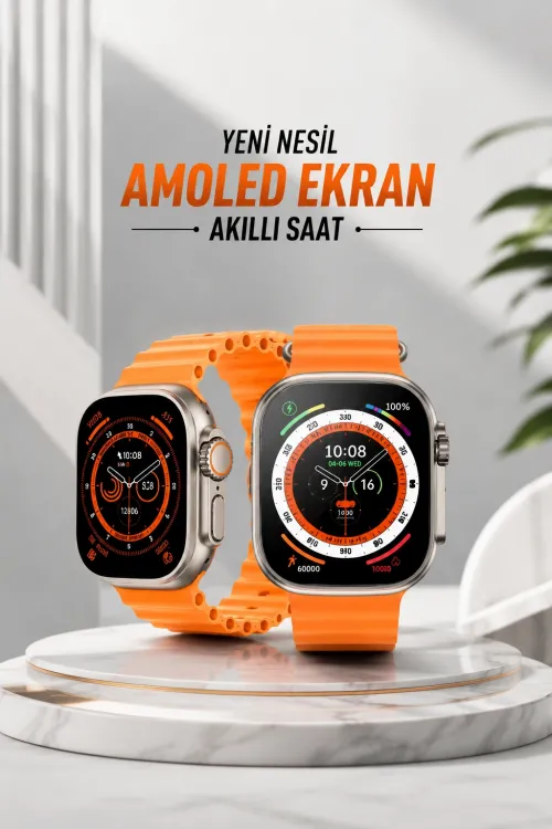 Akıllı Saat Android Ve İos Uyumlu 49 Mm Nfc Özelliği Gps Takibi
