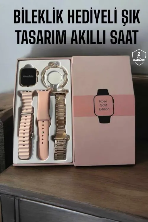 Akıllı Saat Bileklik Hediyeli Uzun Pil Ömrü Gps Takibi