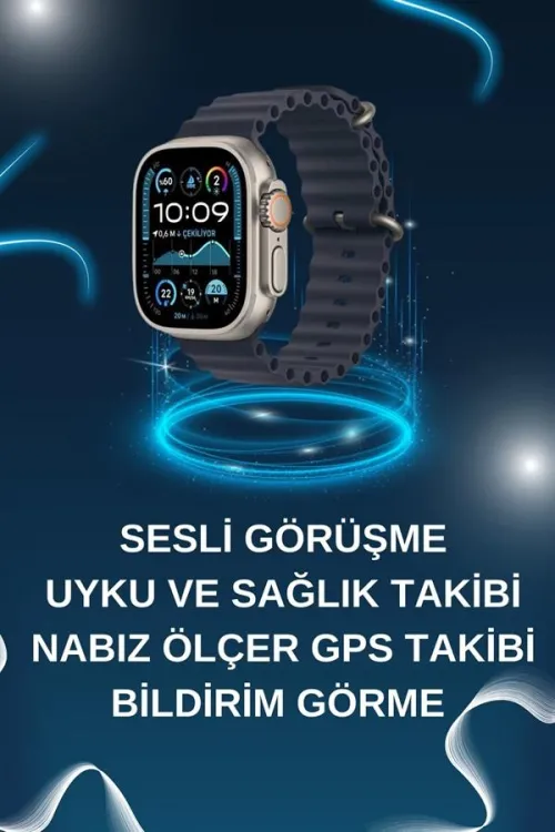 Akıllı Saat Bluetooth Bağlantılı Nfc Ve Gps Uyumlu Nabız Ölçer Sesli Görüşme