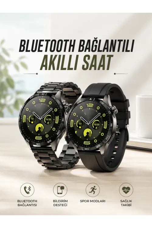 Akıllı Saat Sesli Görüşme, Nfc Uyumlu, Bildirim Görme Ve Uyku Ve Sağlık Takibi