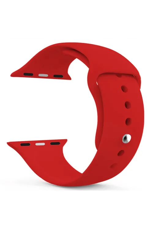 Akıllı Saat Silikon Kordon 42/44 Mm Kırmızı
