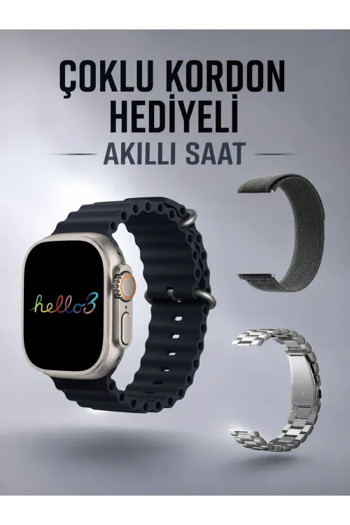 Akıllı Saat Yeni Nesil Bluetooth Bağlantılı Uyku Sağlık Takibi Gps Ve Nfc Uyumlu