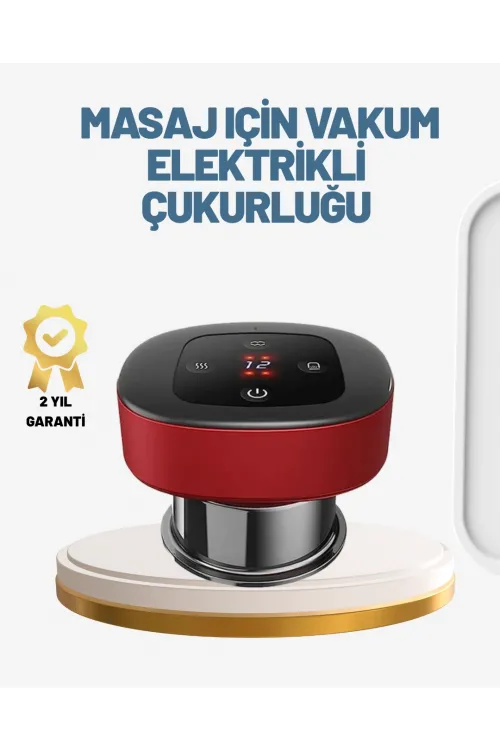 Akıllı Vakumlu Kupa Masaj Cihazı Ağrı Giderici Ve Rahatlatıcı Terapi
