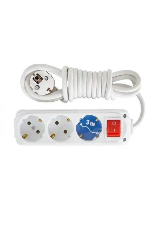 Almera 3lü Anahtarlı Topraklı Priz3 Mt.