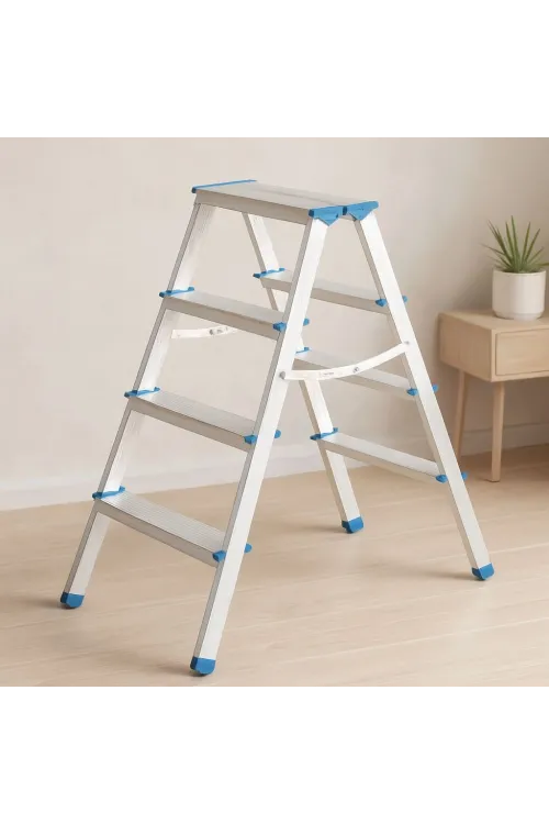 Alüminyum Çift Basamaklı Merdiven 92 cm (4+4)