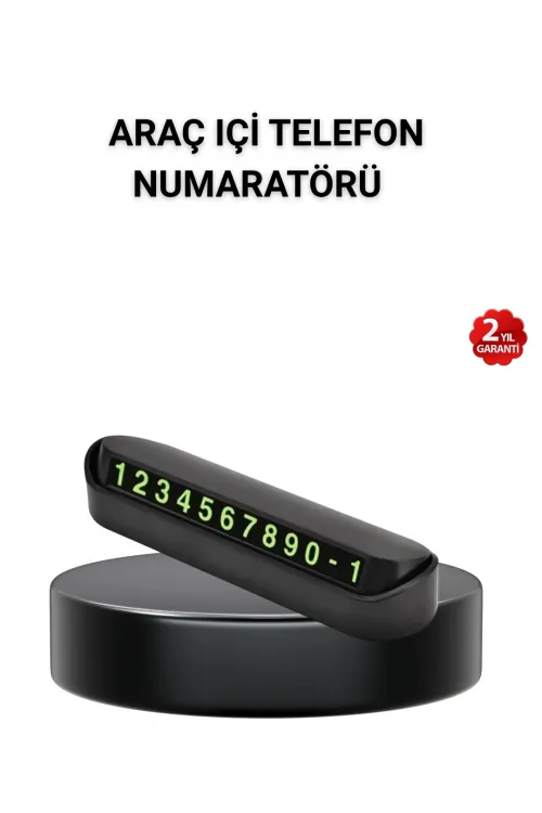 Alüminyum Kasa Gri Çevirmeli Araç İçi Telefon Numaratörü