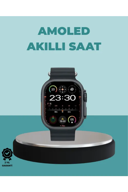 Amoled Akıllı Saat 49mm Bluetooth Arama Spor Ve Sağlık