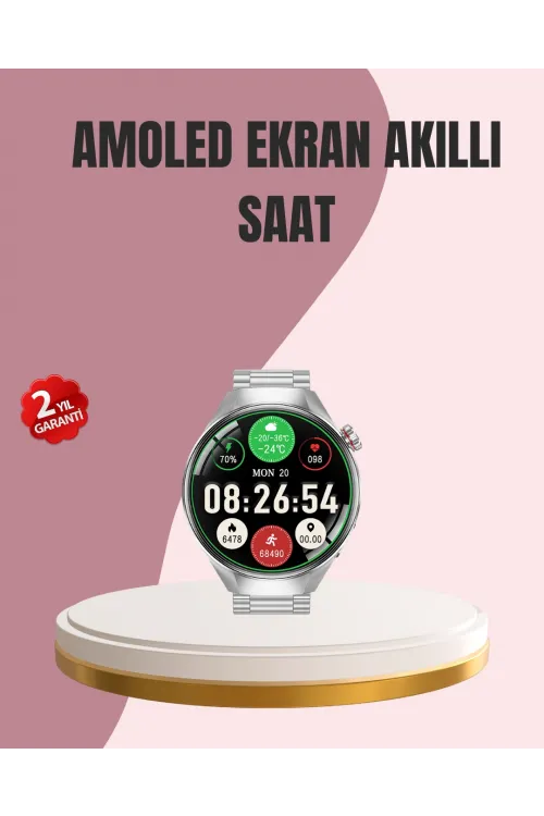 Amoled Akıllı Saat Gelişmiş Sensörlü – Kadın Sağlığı Ve Hatırlatma Özellikli
