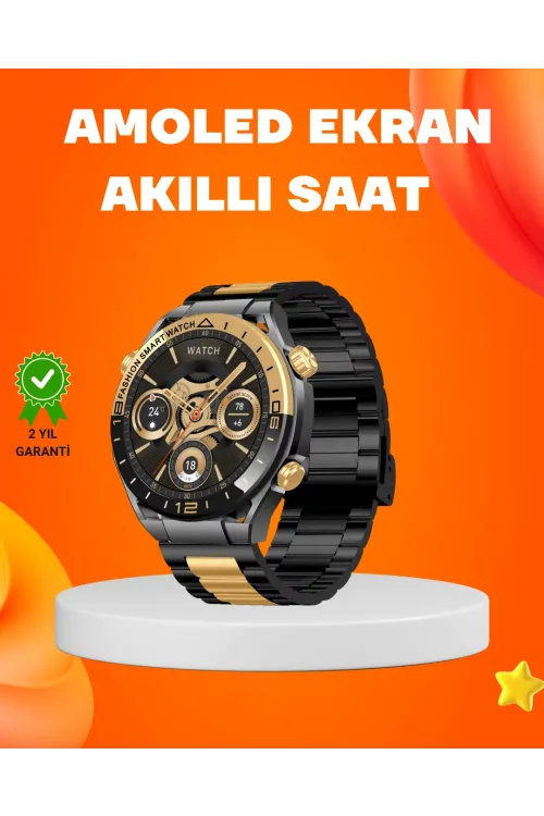 Amoled Akıllı Saat Ip67 Su Geçirmez 3 Bileklikli Sağlık Takipli