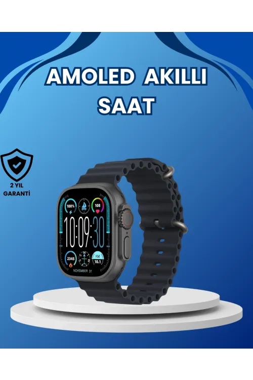 Amoled Ultra Akıllı Saat 15 Gün Batarya Güçlü Ekran