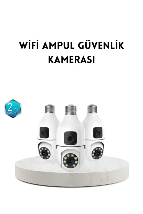 Ampul Tipi Wifi Kamera 2mp Lensli Full Hd Görüntü Ve Akıllı Hareket Algılama