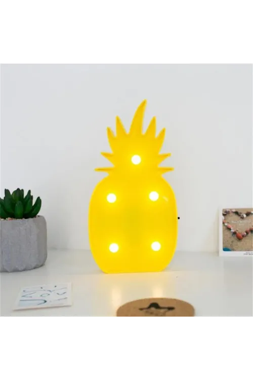 Ananas Şeklinde Ledli Dekoratif Eğlenceli Çocuk Gece Lambası