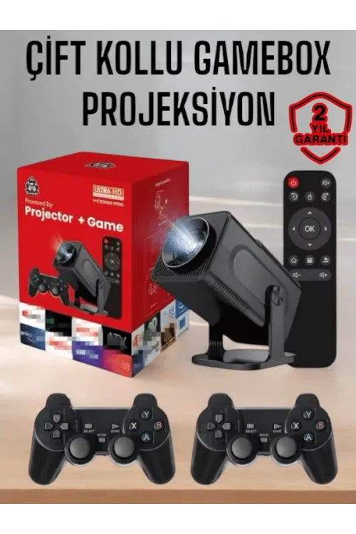 Android Projeksiyon ve Çift Kollu Game Box