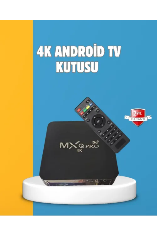 Android Tv Box 4k – 2gb Ram 16gb Rom, Kablosuz Wi-fi Medya Oynatıcı