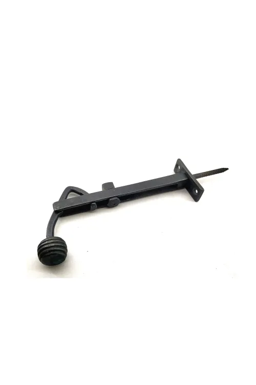 Antika Tarz Dekoratif Pirinç Ayarlı Panjur Stoperi - 150x55 mm, Oksit