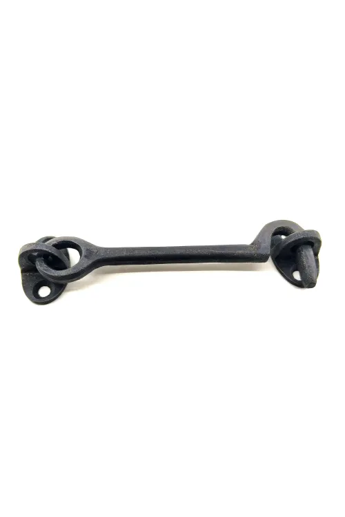 Antika Tarz Dekoratif Pirinç Çengeli - 13cm, Oksit