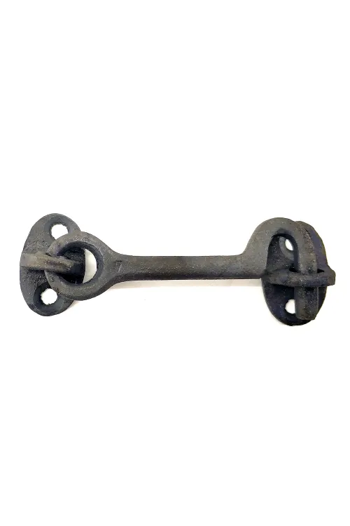 Antika Tarz Dekoratif Pirinç Çengeli - 8,5cm, Oksit