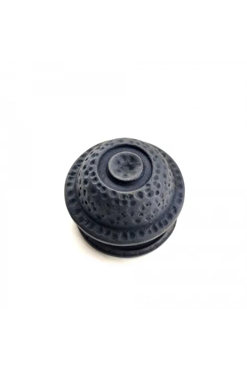 Antika Tarz Dekoratif Pirinç Gözlü Kapı Tokmağı - 78mm Çap, Oksit