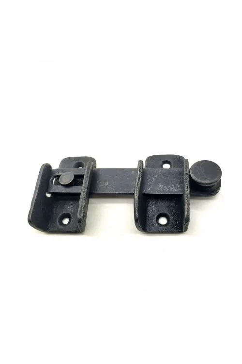 Antika Tarz Dekoratif Pirinç Kapı Mandalı - 57x115 Mm, Oksit
