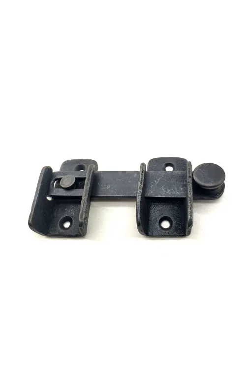 Antika Tarz Dekoratif Pirinç Kapı Mandalı - 57x115 mm, Oksit