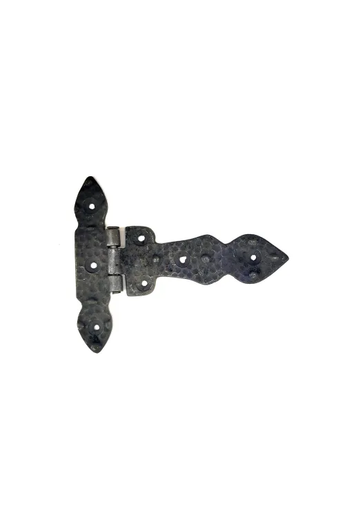 Antika Tarz Dekoratif Pirinç Kuyruklu Düğmeli Menteşe No1 - 117x142 mm, Oksit